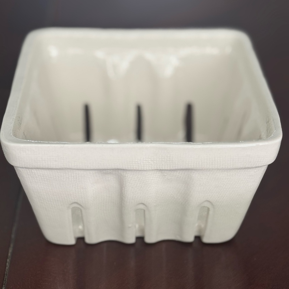 Anthropologie Ceramic Berry Basket